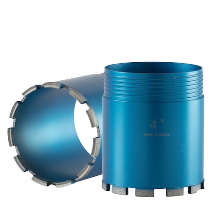 Paragon Diamond Tools 3'' w/ 10mm Segments Threaded Wet Core Bit Crown TCB-CRN-3